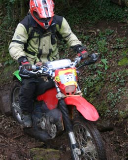 Mark Salvage earned tons of support for riding the C90 around.