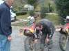 trying to reseat Petes tyre. A slight delay then rushing hence poor nav Lozere08_01x100